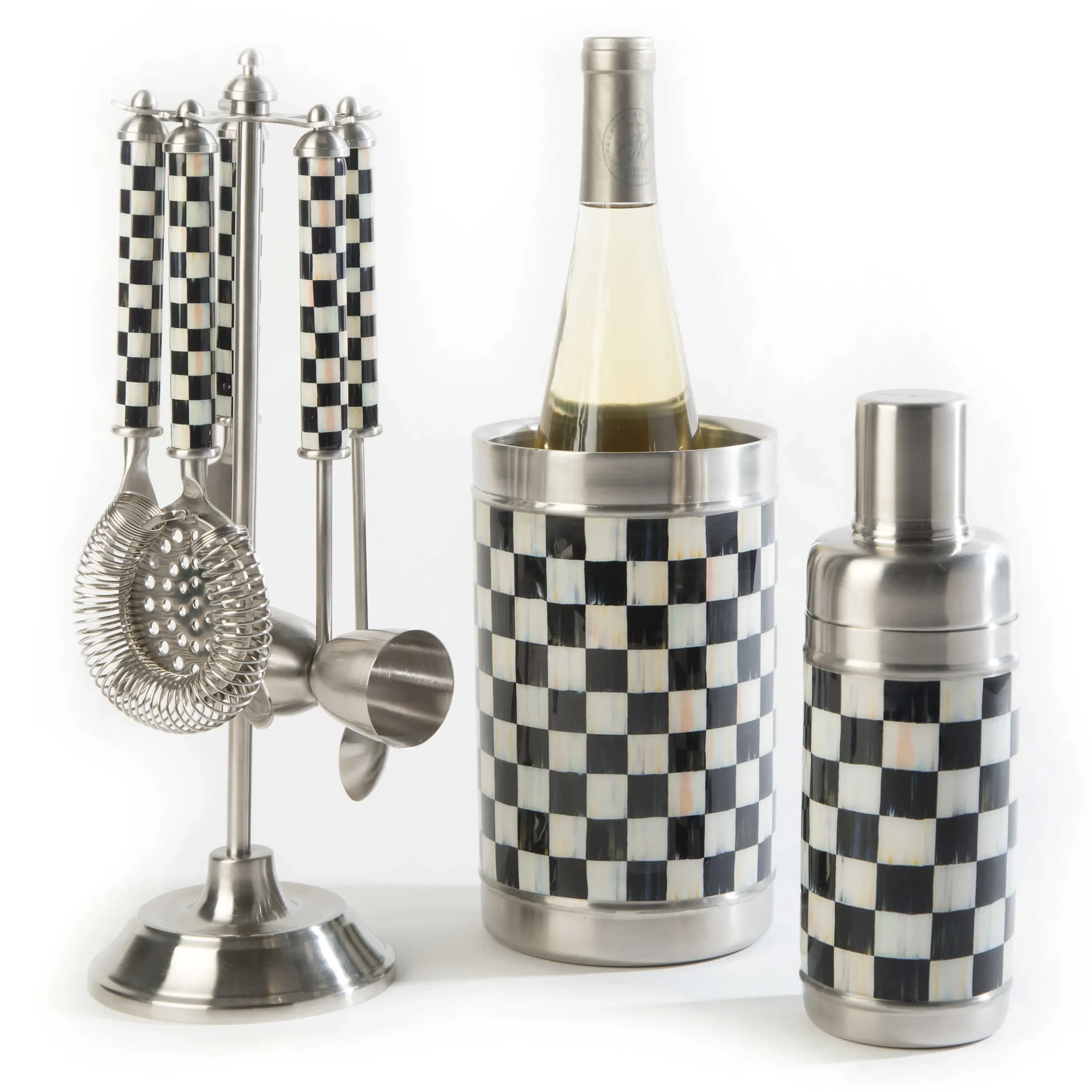 MacKenzie-Childs Drinkware|Bar Entertaining<Courtly Check 3260 Wine Cooler