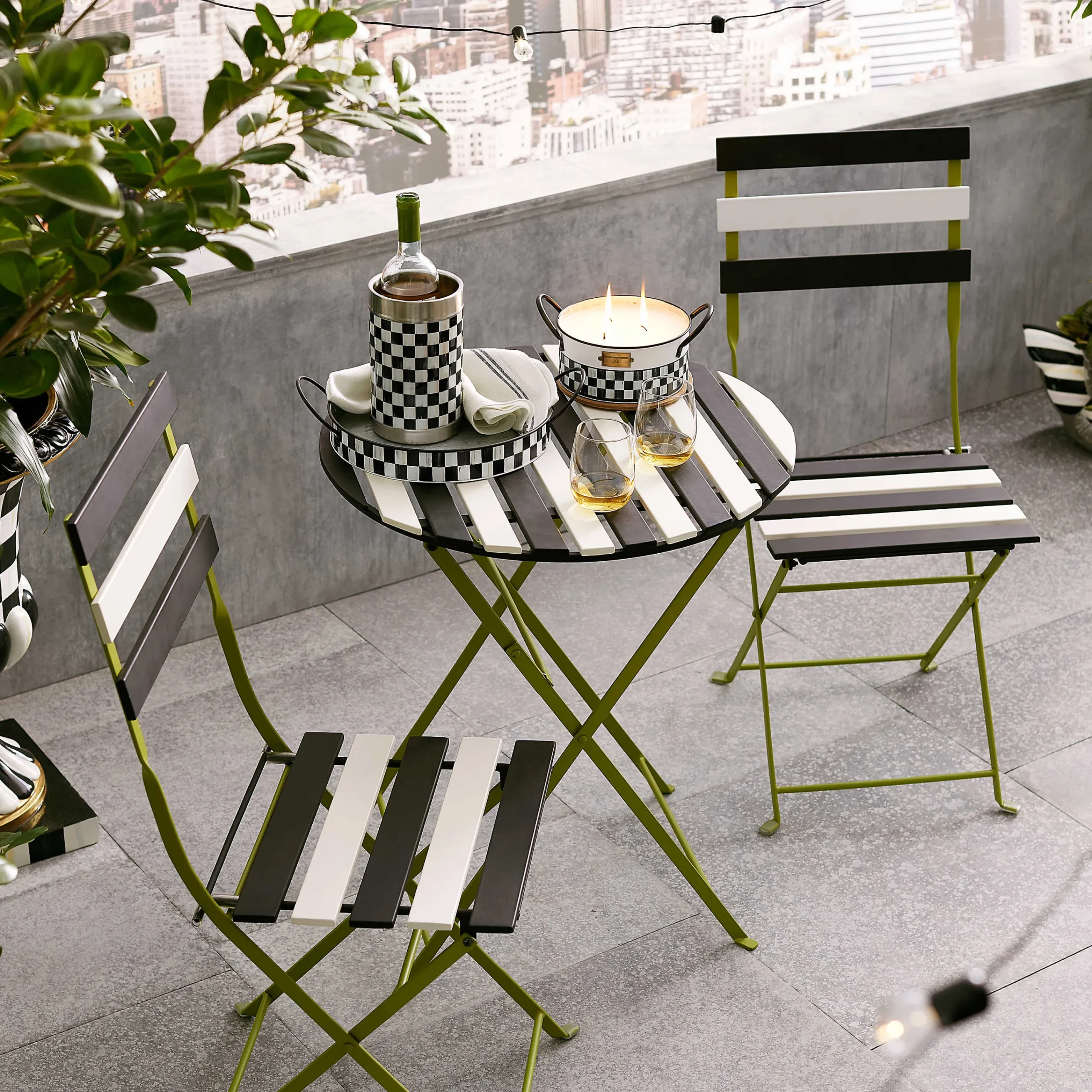 MacKenzie-Childs Drinkware|Bar Entertaining<Courtly Check 3260 Wine Cooler