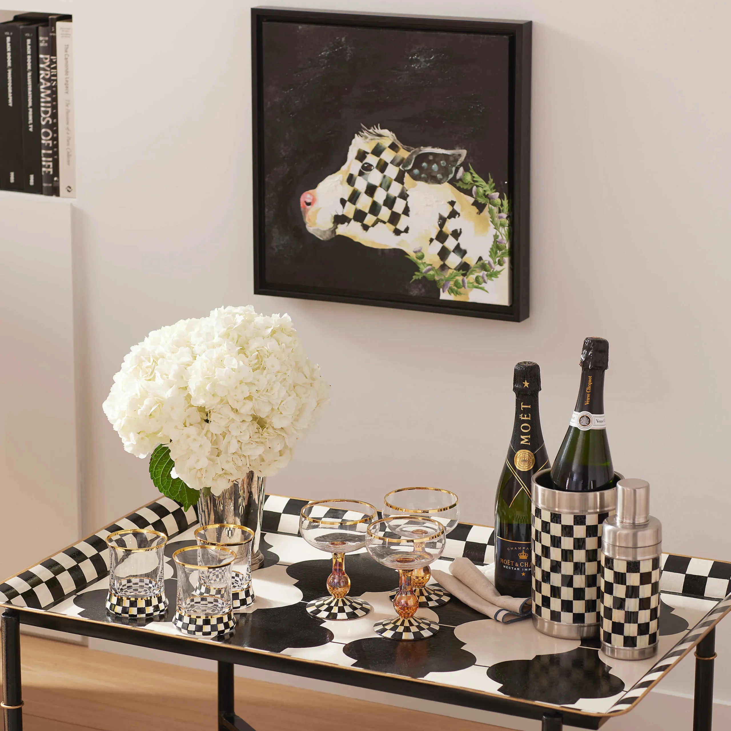 MacKenzie-Childs Drinkware|Bar Entertaining<Courtly Check 3260 Wine Cooler