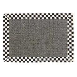 MacKenzie-Childs Rugs<Courtly Check 2' x 3' Grey Sisal Rug