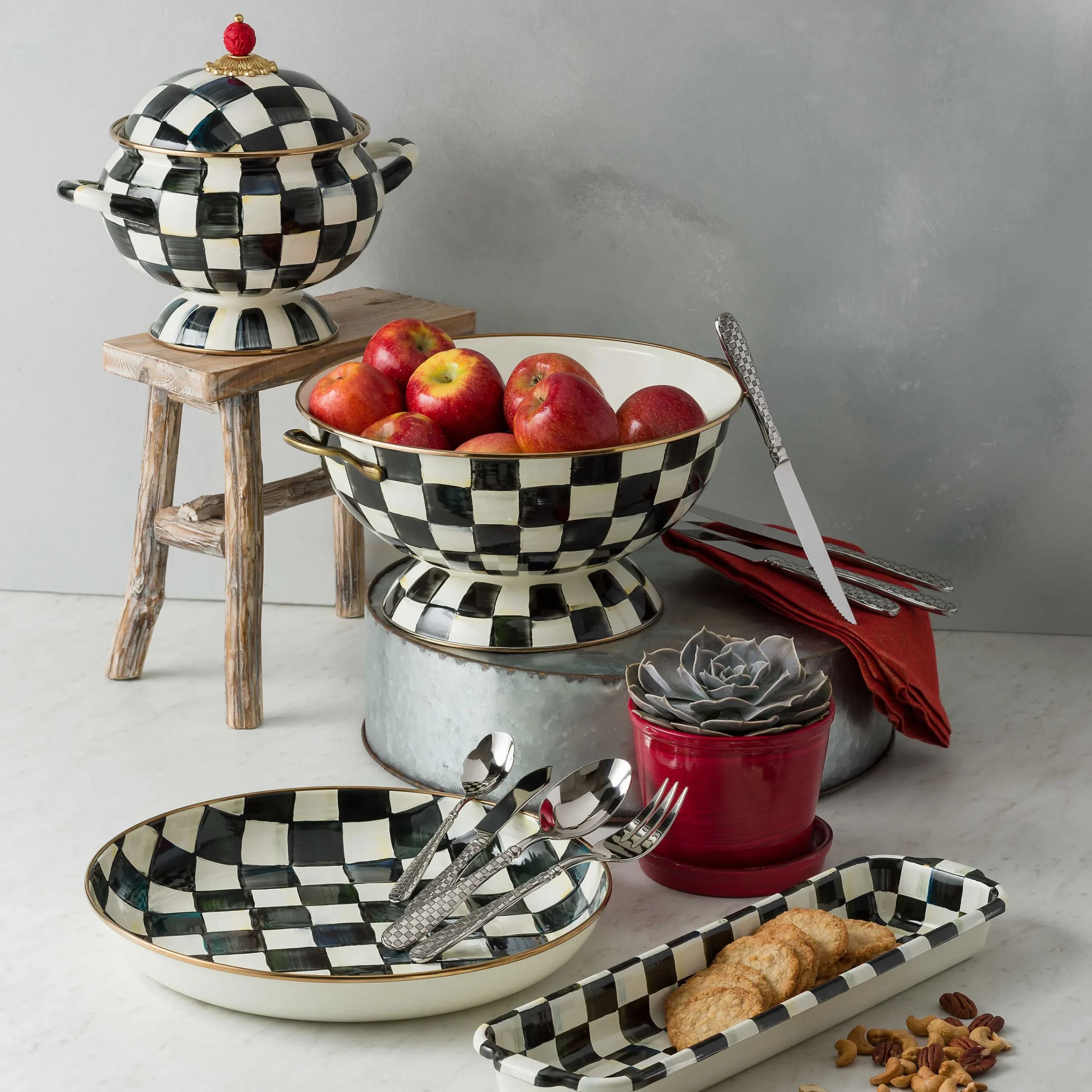 MacKenzie-Childs Serveware<Courtly Check Baguette Dish