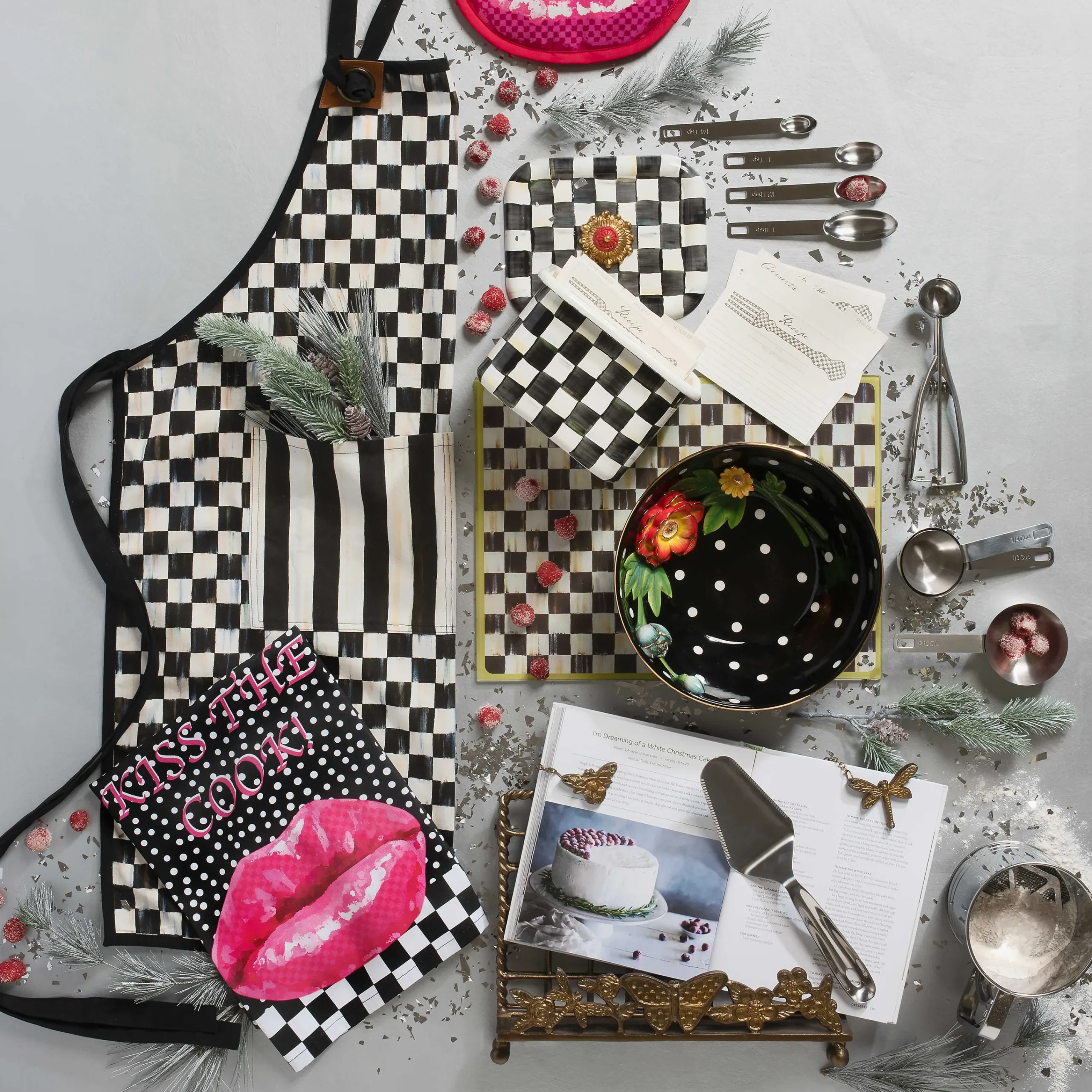 MacKenzie-Childs Kitchen & Table Linens<Courtly Check Bistro Apron