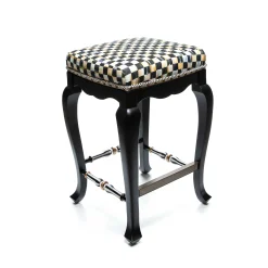 MacKenzie-Childs Dining Room & Kitchen<Courtly Check Black Counter Stool