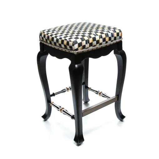 MacKenzie-Childs Dining Room & Kitchen<Courtly Check Black Counter Stool