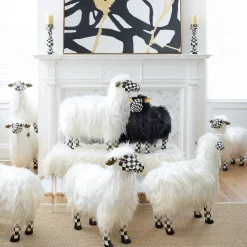MacKenzie-Childs Spring|Room Accents<Courtly Check Black Sheep - Small