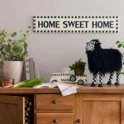 MacKenzie-Childs Spring|Room Accents<Courtly Check Black Sheep - Small