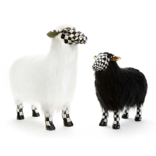 MacKenzie-Childs Spring|Room Accents<Courtly Check Black Sheep - Small