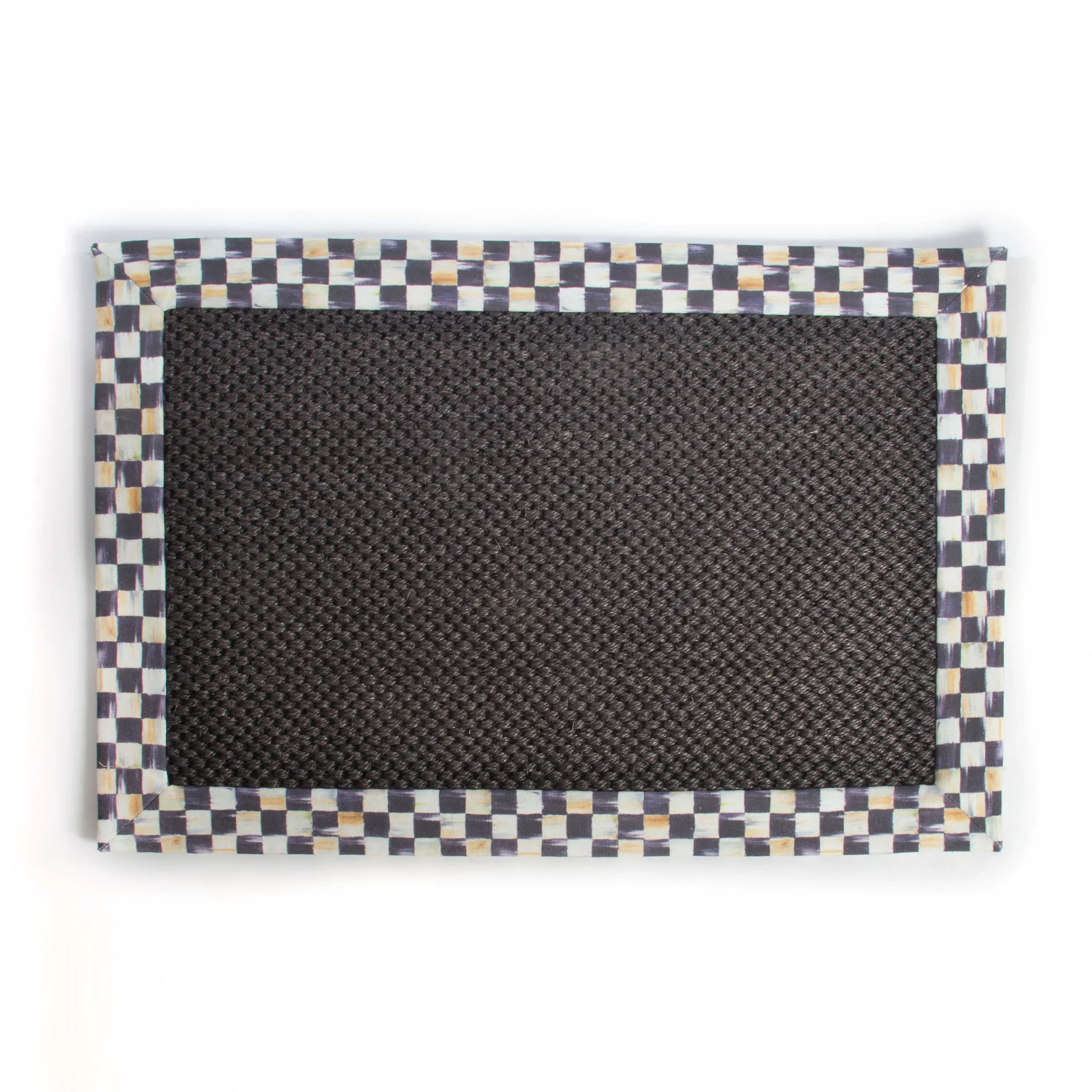 MacKenzie-Childs Rugs<Courtly Check Black Sisal 2' x 3' Rug