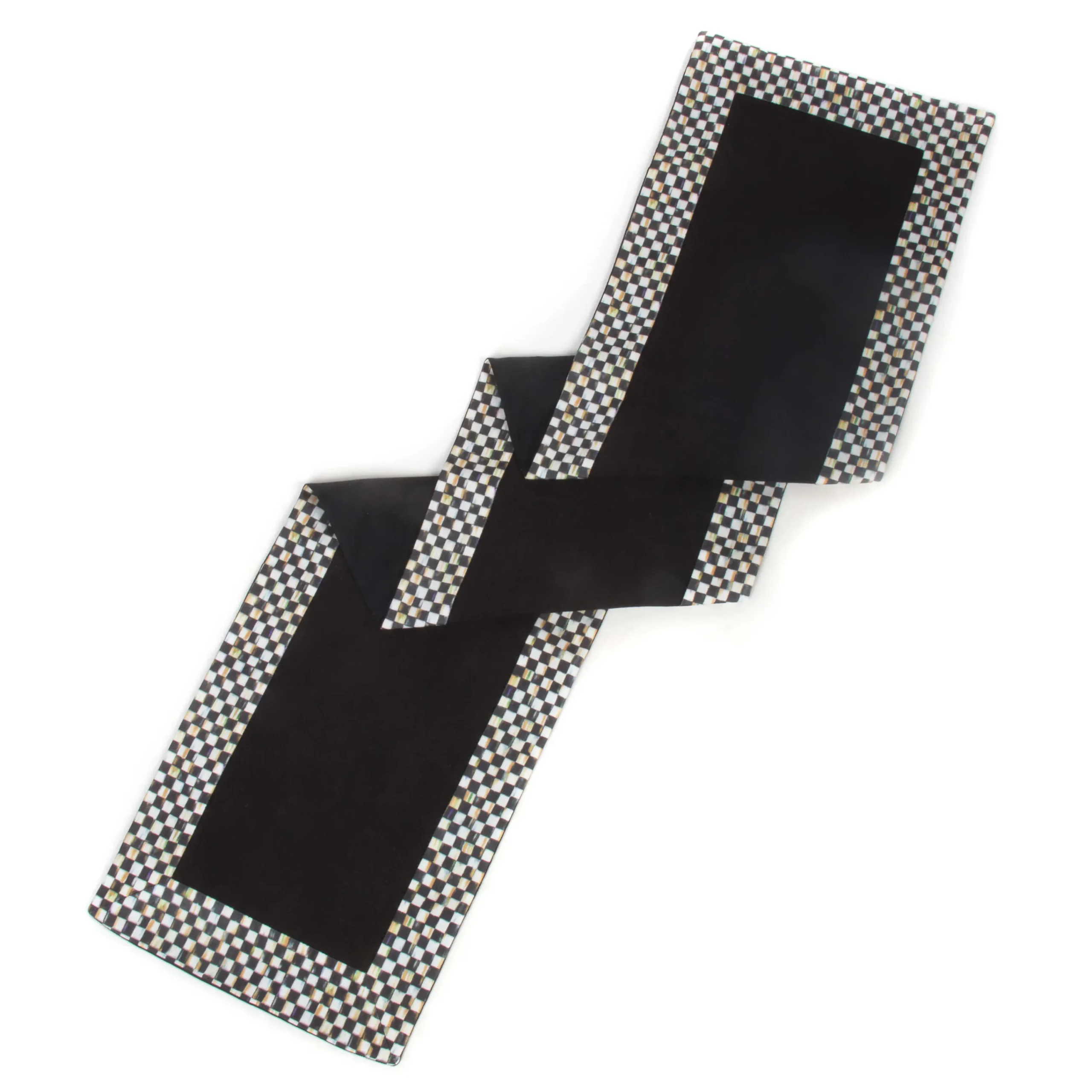 MacKenzie-Childs Kitchen & Table Linens<Courtly Check Black Table Runner