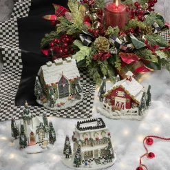MacKenzie-Childs Kitchen & Table Linens<Courtly Check Black Table Runner