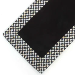 MacKenzie-Childs Kitchen & Table Linens<Courtly Check Black Table Runner