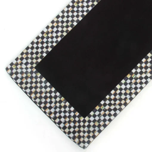 MacKenzie-Childs Kitchen & Table Linens<Courtly Check Black Table Runner