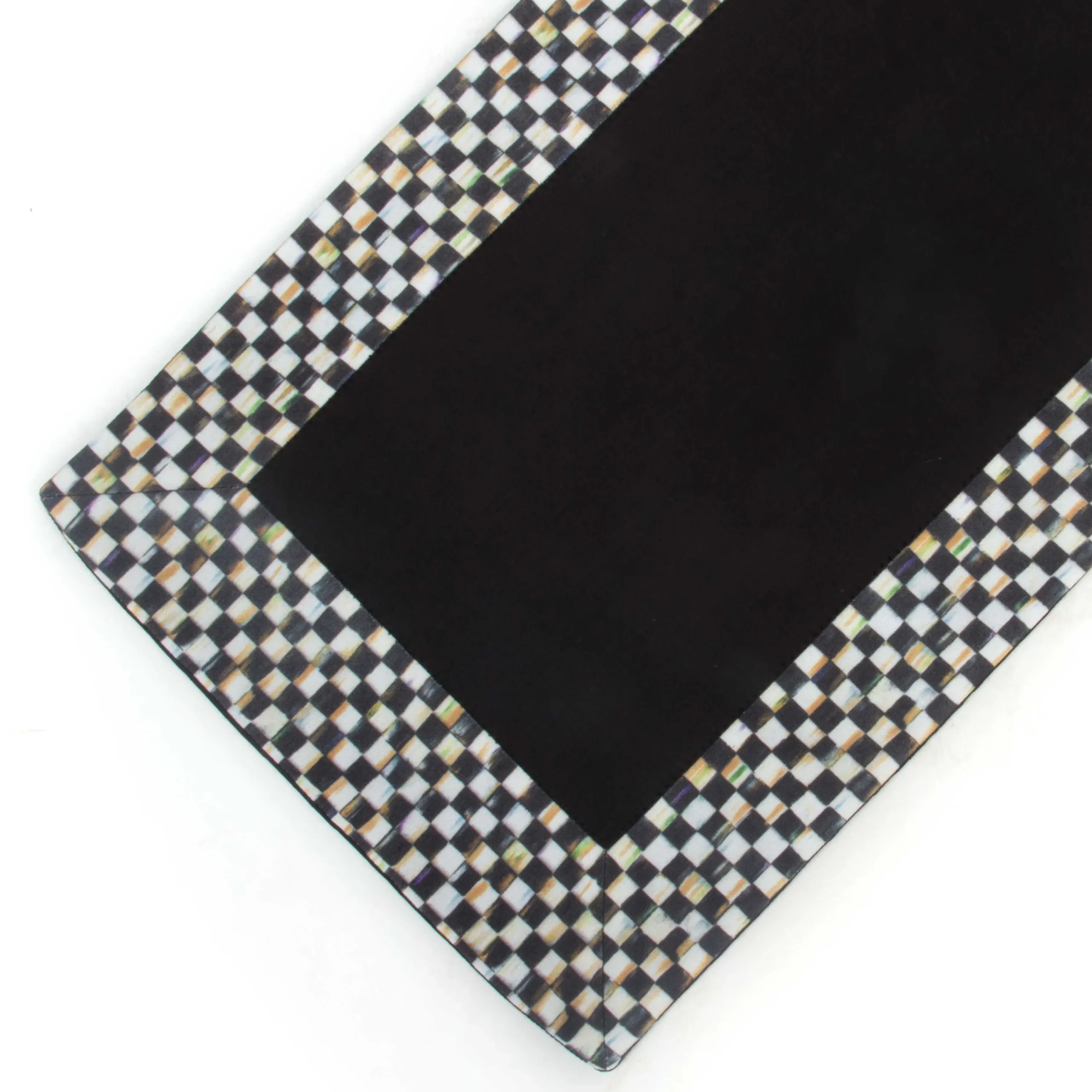 MacKenzie-Childs Kitchen & Table Linens<Courtly Check Black Table Runner