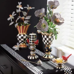 MacKenzie-Childs Kitchen & Table Linens<Courtly Check Black Table Runner