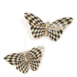 MacKenzie-Childs Room Accents<Courtly Check Butterfly Duo Wall Decor