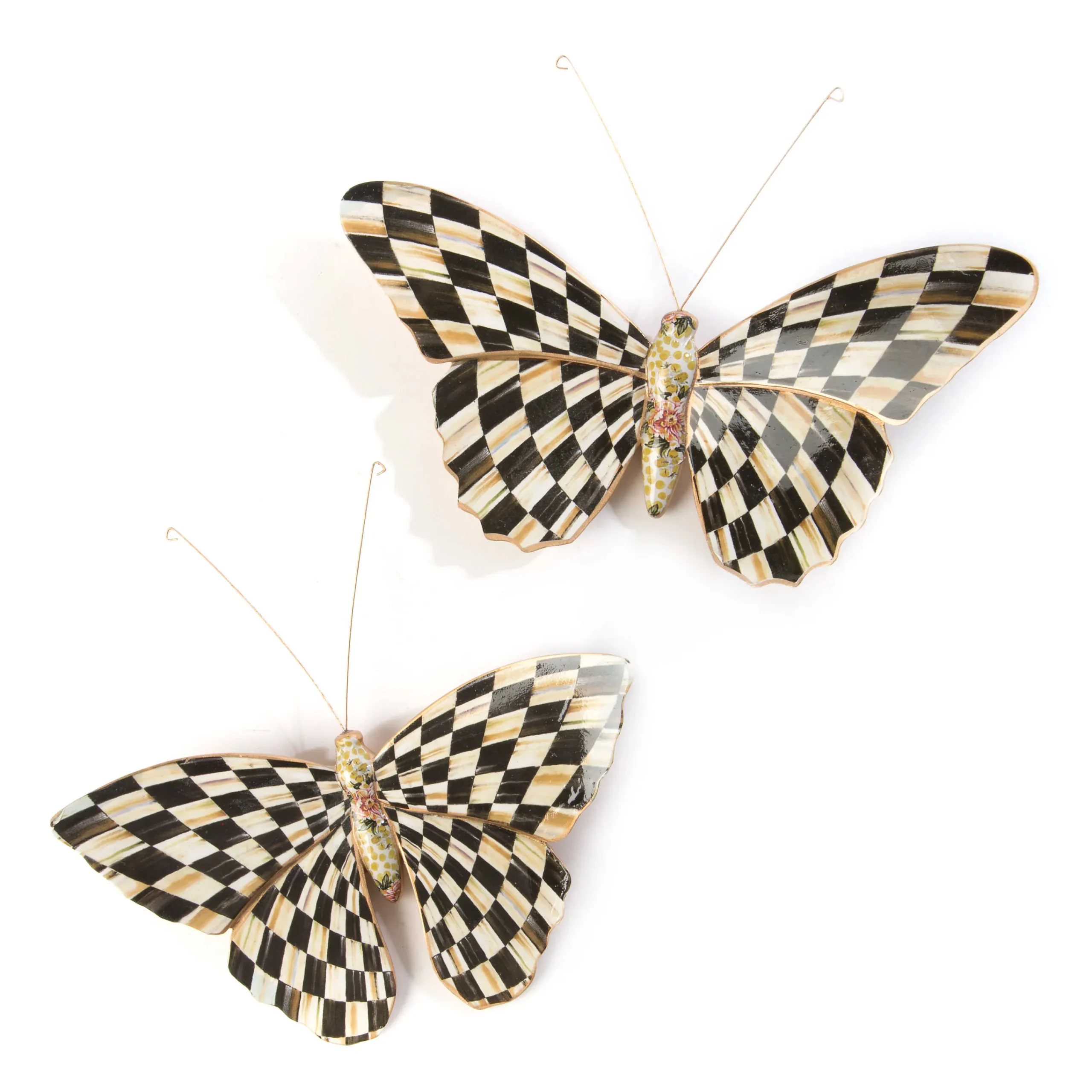 MacKenzie-Childs Room Accents<Courtly Check Butterfly Duo Wall Decor