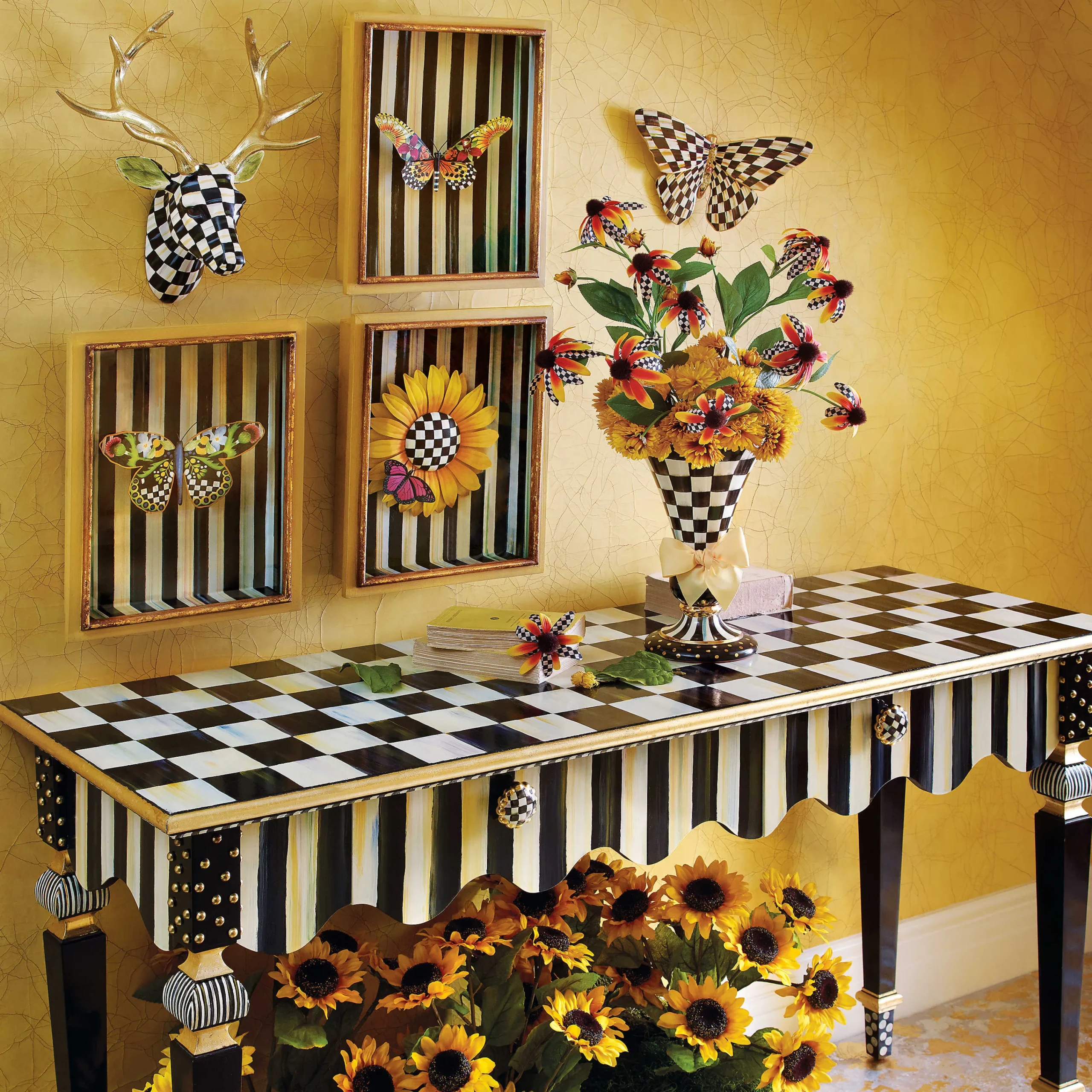 MacKenzie-Childs Room Accents<Courtly Check Butterfly Wall Decor