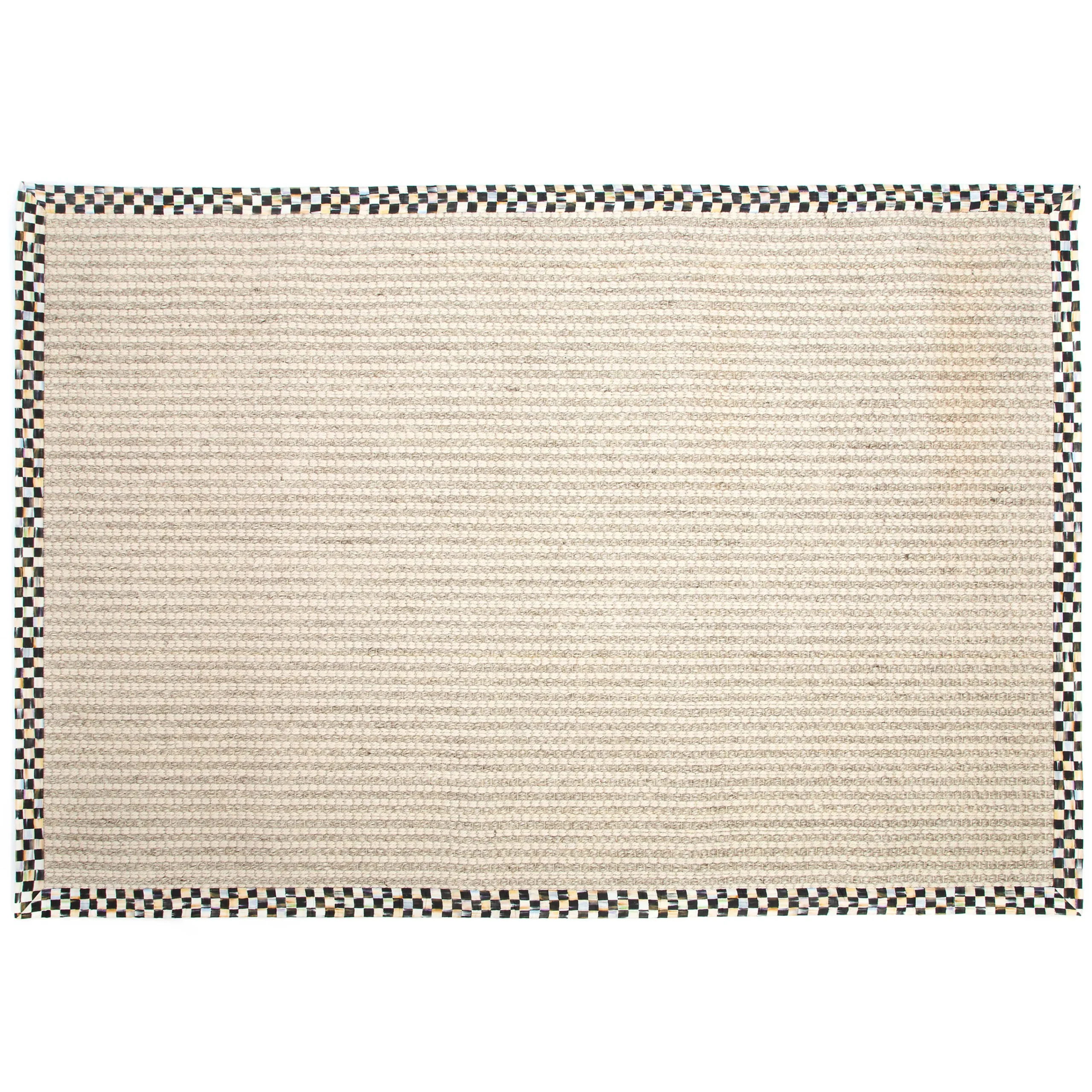 MacKenzie-Childs Rugs<Courtly Check Cable Wool Sisal 6' x 9' Rug