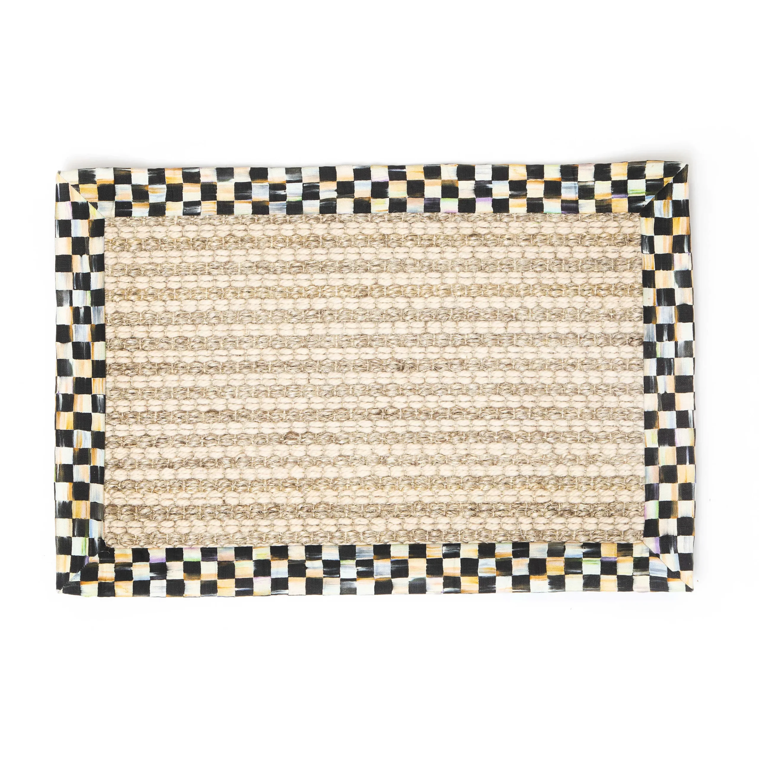 MacKenzie-Childs Rugs<Courtly Check Cable Wool Sisal 2' x 3' Rug