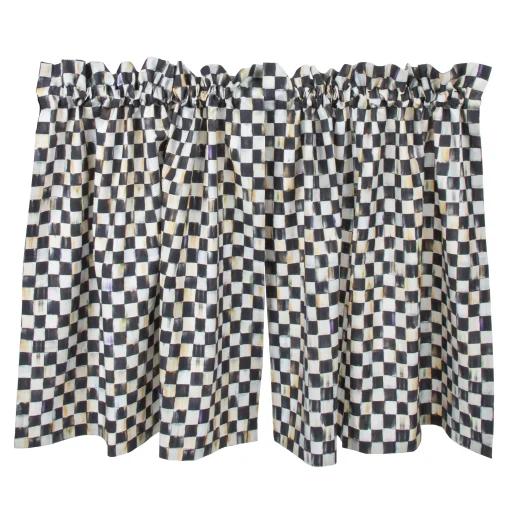 MacKenzie-Childs Room Accents<Courtly Check Cafe Curtains, Set of 2