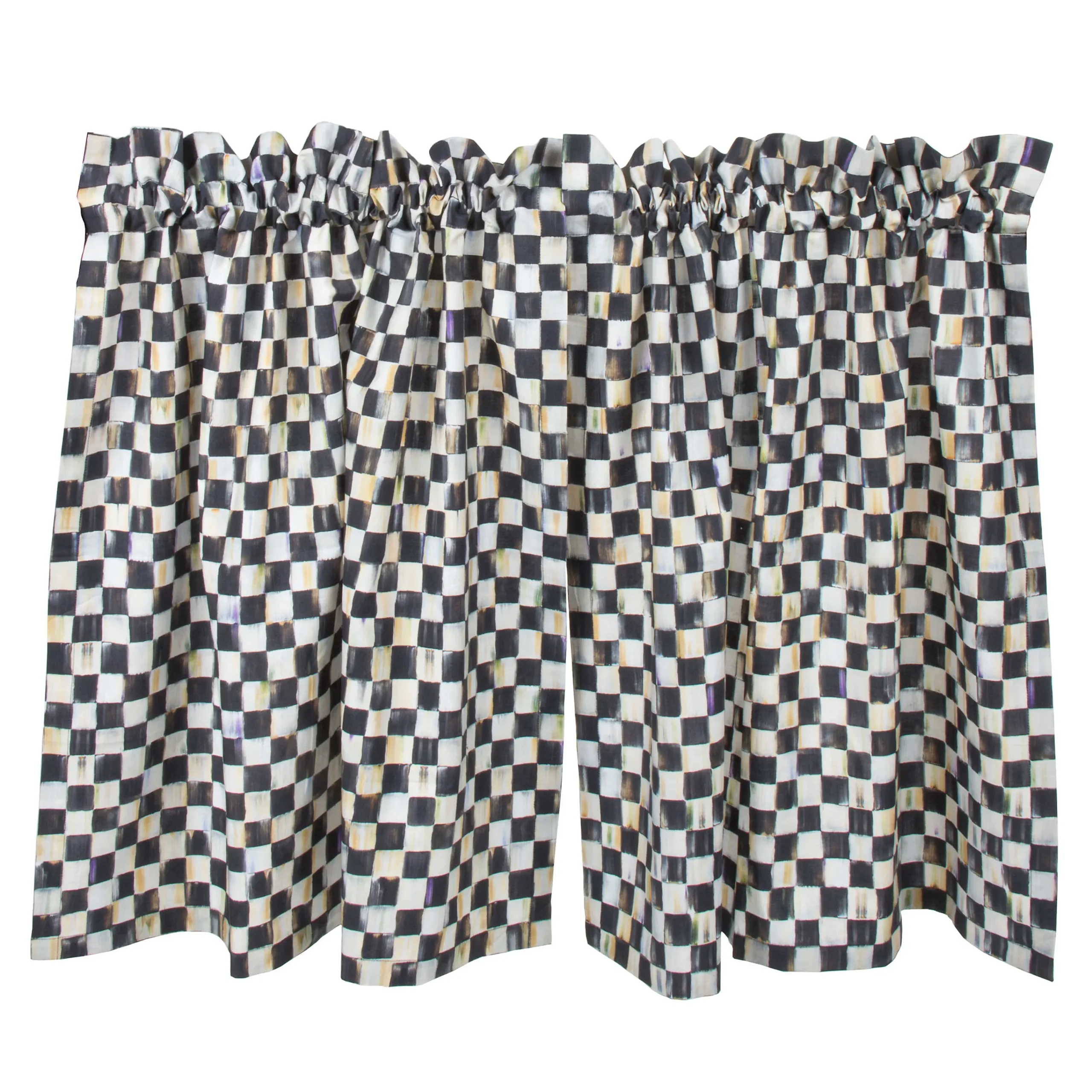 MacKenzie-Childs Room Accents<Courtly Check Cafe Curtains, Set of 2