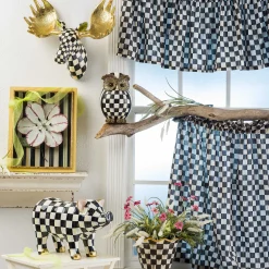 MacKenzie-Childs Room Accents<Courtly Check Cafe Curtains, Set of 2