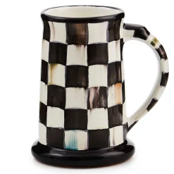 MacKenzie-Childs Drinkware|Bar Entertaining<Courtly Check Ceramic Beer Mug