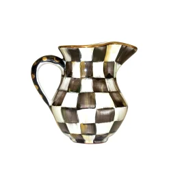 MacKenzie-Childs The Coffee Shop|Serveware<Courtly Check Ceramic Creamer
