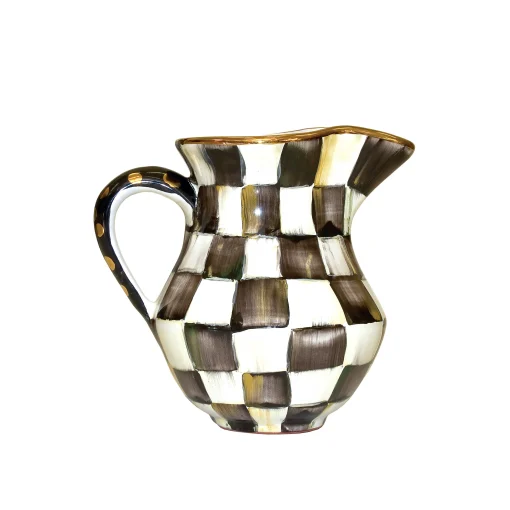 MacKenzie-Childs The Coffee Shop|Serveware<Courtly Check Ceramic Creamer