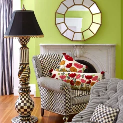 MacKenzie-Childs Lighting<Courtly Check Ceramic Floor Lamp