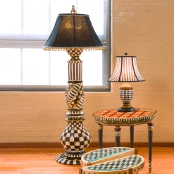 MacKenzie-Childs Lighting<Courtly Check Ceramic Floor Lamp