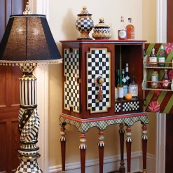 MacKenzie-Childs Lighting<Courtly Check Ceramic Floor Lamp