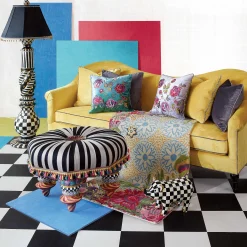 MacKenzie-Childs Lighting<Courtly Check Ceramic Floor Lamp