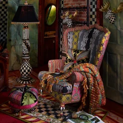 MacKenzie-Childs Lighting<Courtly Check Ceramic Floor Lamp