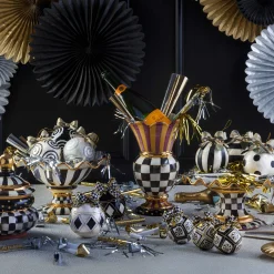 MacKenzie-Childs Serveware<Courtly Check Ceramic Fluted Cake Stand