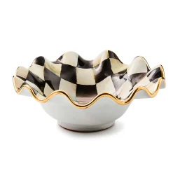 MacKenzie-Childs Dinnerware & Flatware<Courtly Check Ceramic Fluted Breakfast Bowl