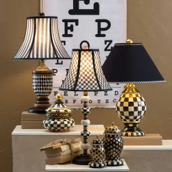 MacKenzie-Childs Room Accents|Lighting<Courtly Check Ceramic Globe Lamp
