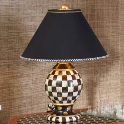 MacKenzie-Childs Room Accents|Lighting<Courtly Check Ceramic Globe Lamp