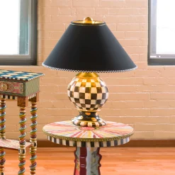 MacKenzie-Childs Room Accents|Lighting<Courtly Check Ceramic Globe Lamp