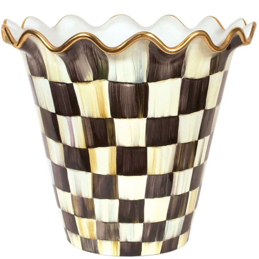 MacKenzie-Childs Outdoor<Courtly Check Ceramic Jumbo Garden Pot