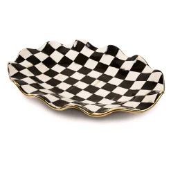 MacKenzie-Childs Fall Entertaining|Serveware<Courtly Check Ceramic Large Serving Platter