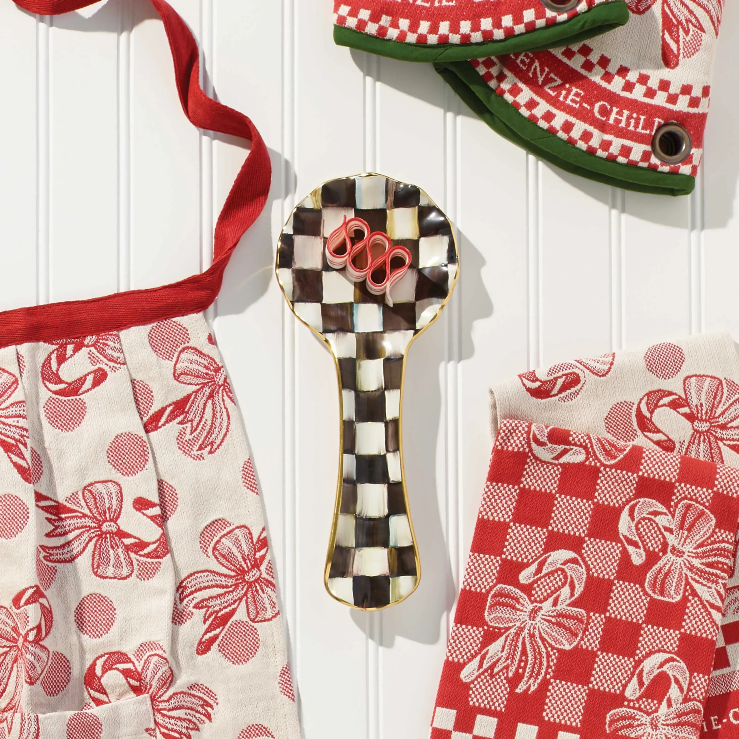 MacKenzie-Childs Kitchen Utensils & Tools<Courtly Check Ceramic Spoon Rest