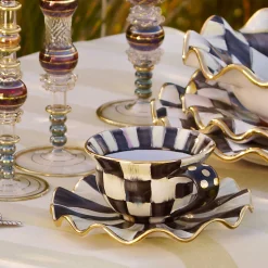 MacKenzie-Childs Dinnerware & Flatware<Courtly Check Ceramic Teacup