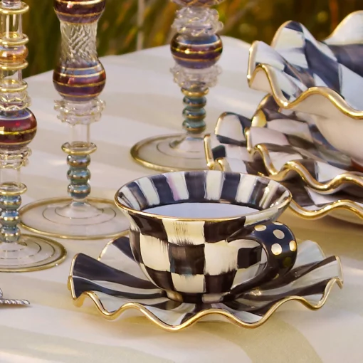 MacKenzie-Childs Dinnerware & Flatware<Courtly Check Ceramic Teacup