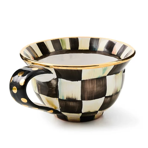 MacKenzie-Childs Dinnerware & Flatware<Courtly Check Ceramic Teacup