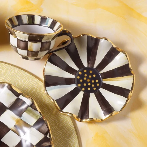 MacKenzie-Childs Dinnerware & Flatware<Courtly Check Ceramic Teacup