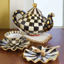 MacKenzie-Childs Dinnerware & Flatware<Courtly Check Ceramic Teacup