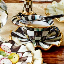 MacKenzie-Childs Dinnerware & Flatware<Courtly Check Ceramic Teacup