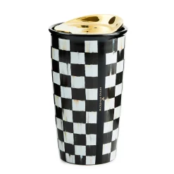 MacKenzie-Childs Accessories|The Coffee Shop<Courtly Check Ceramic Travel Cup