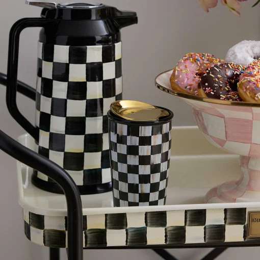 MacKenzie-Childs Accessories|The Coffee Shop<Courtly Check Ceramic Travel Cup
